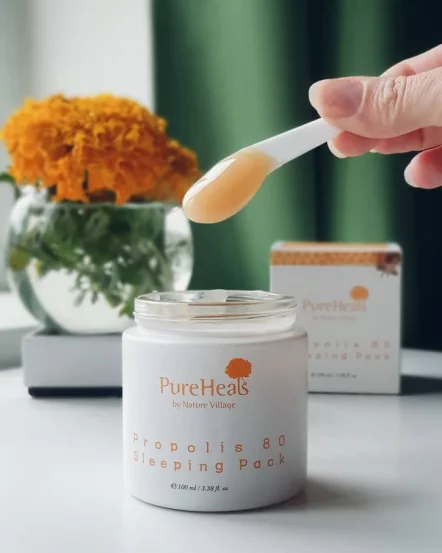 Маска для лица с прополисом Pureheals Propolis 80 Callus Mask, 100 мл