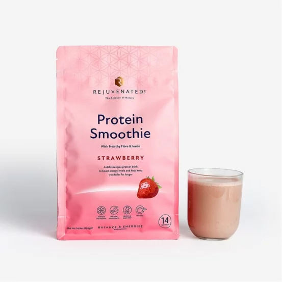 Протеин Смузи Клубника Rejuvenated Protein Smoothie Strawberry, 14 порций