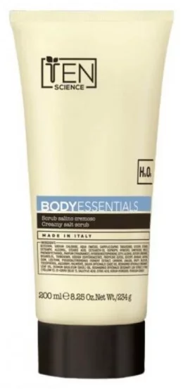 Зволожуючий скраб для тіла Ten Science Body Essentials Creamy Salt Scrub, 200 мл