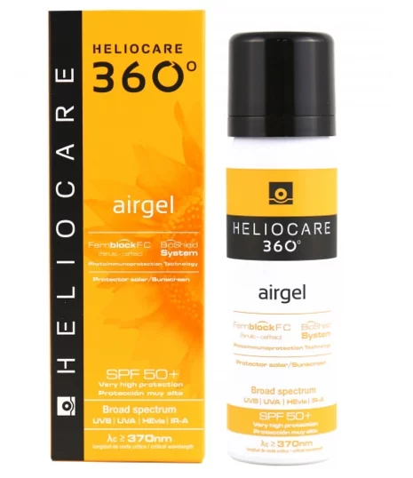 Сонцезахисний ультралегкий гель Cantabria Heliocare 360 ​​º Airgel SPF 50+, 60 мл