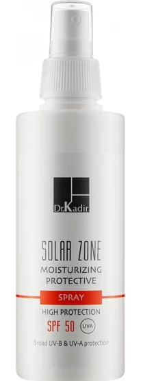 Сонцезахисний зволожуючий спрей Dr.Kadir Solar Zone Moisturizing Protective Spray SPF 50+, 125 мл