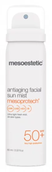 Антивозрастной спрей для лица Mesoestetic Antiaging Facial Sun Mist SPF 50+, 60 мл