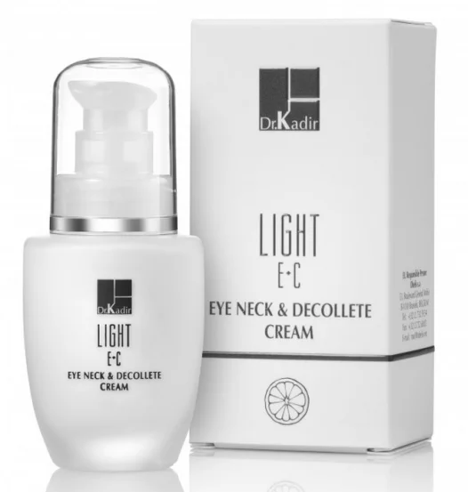 Крем для області навколо очей та шиї Dr.Kadir Light E+C Eye Neck & Decollete Cream, 30 мл