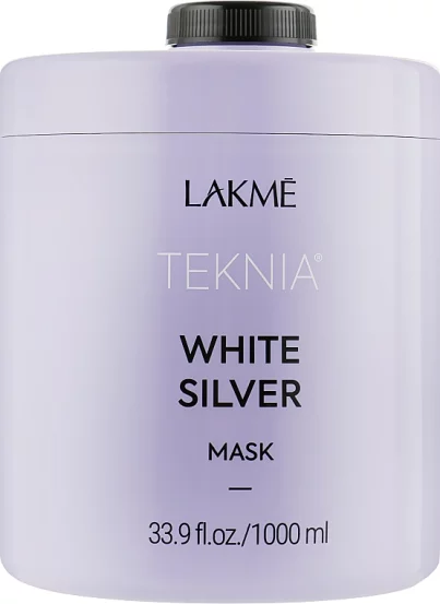 Тонкувальна маска для нейтралізації жовтого відтінку Lakme Teknia White Silver Mask, 50 мл