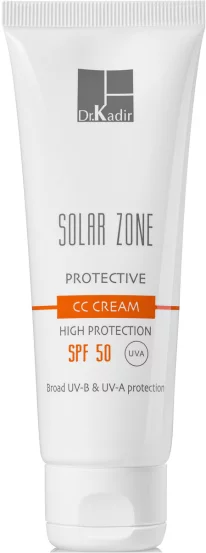 Солнцезащитный увлажняющий крем с тоном Dr.Kadir Solar Zone Moisturizing CC Cream SPF 50+, 75 мл